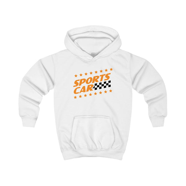 Sports Car Kids Hoodie White Front