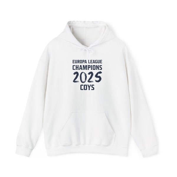 Europa League Winners 2025 - COYS Hoodie White Front