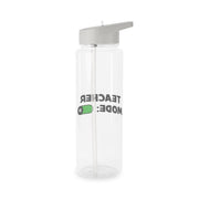 Teacher Mode On Clear Water Bottle 7