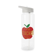 Apple Best Teacher Ever Clear Water Bottle 6