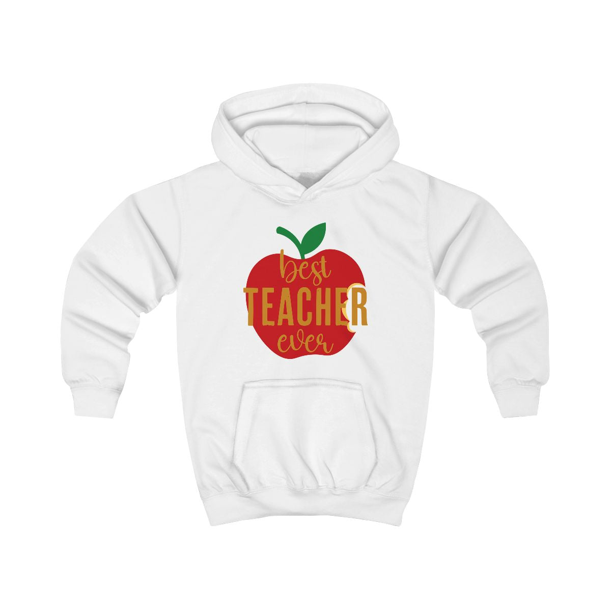 Apple Best Teacher Ever Kids Hoodie