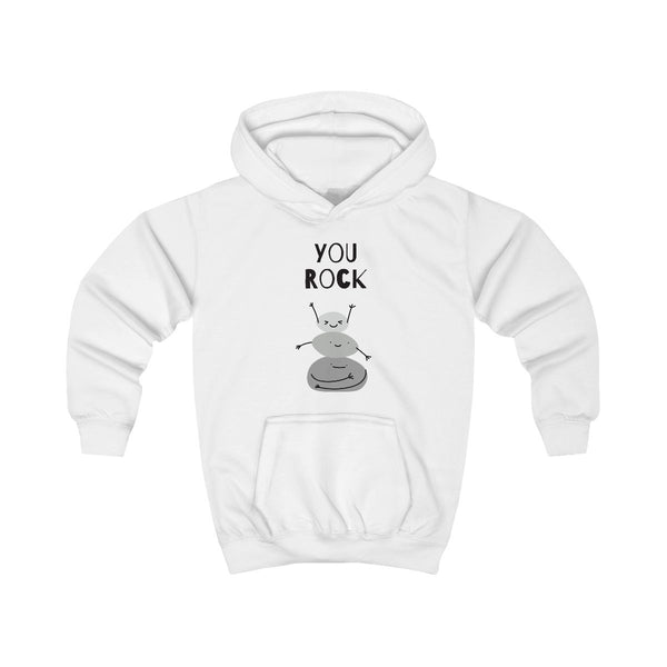 You Rock Kids Hoodie White Front