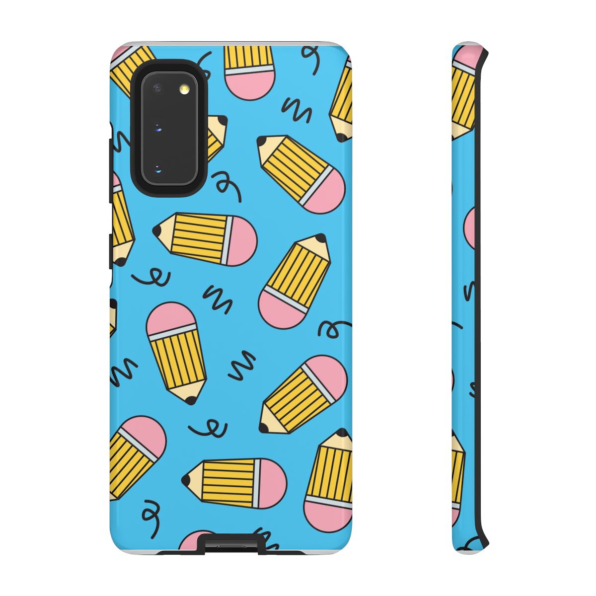 Pencils And Scribbles Pattern Phone Case