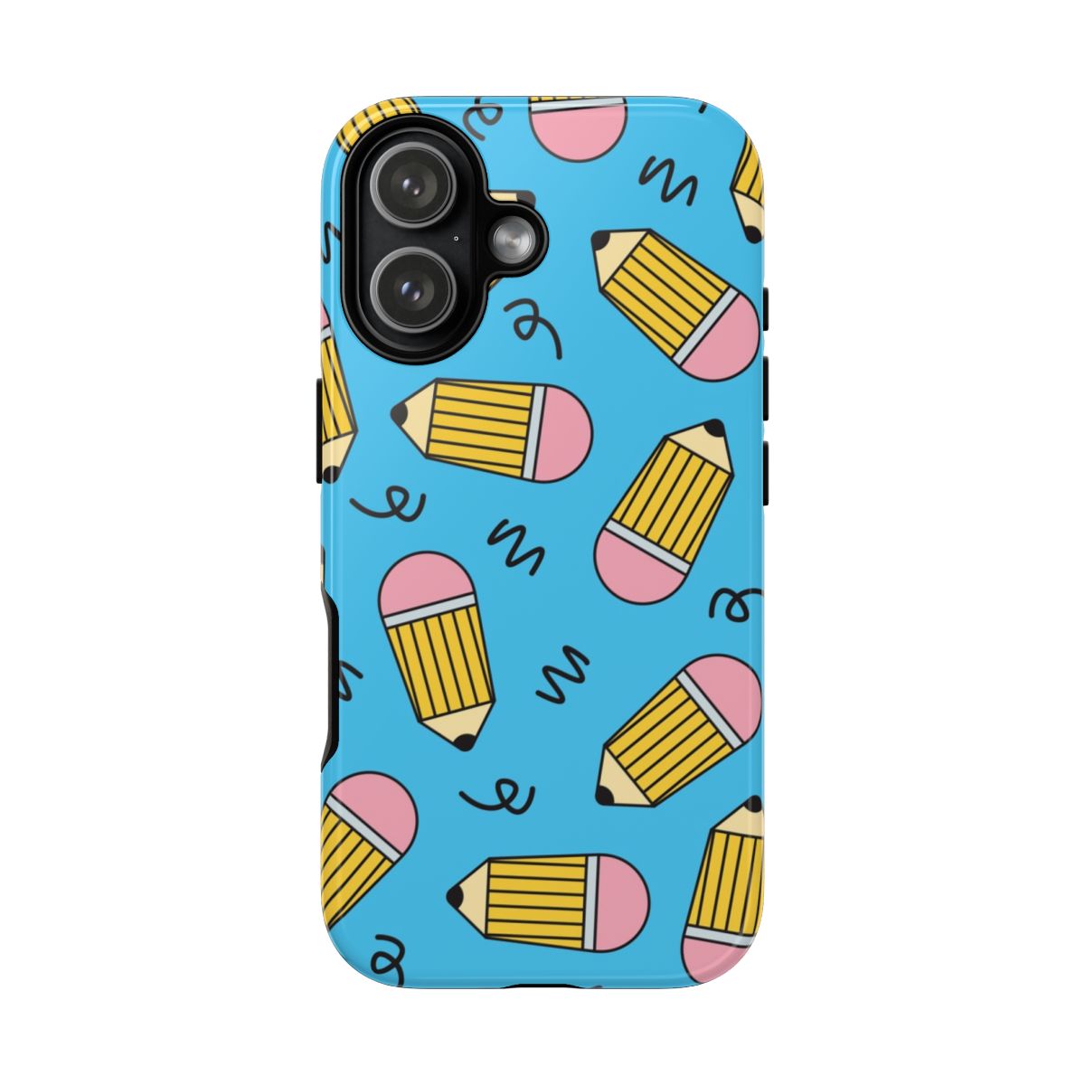 Pencils And Scribbles Pattern Phone Case