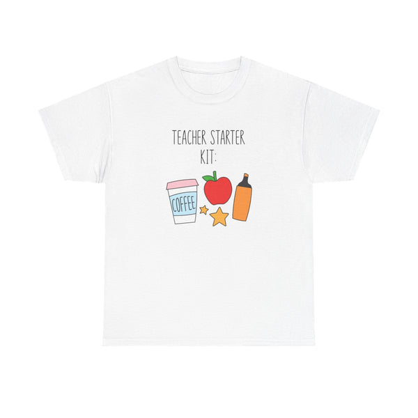 Teacher Starter Kit T-Shirt White Front