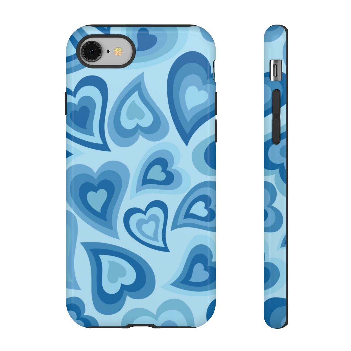 Blue Hearts - Trippy Patterns Phone Case