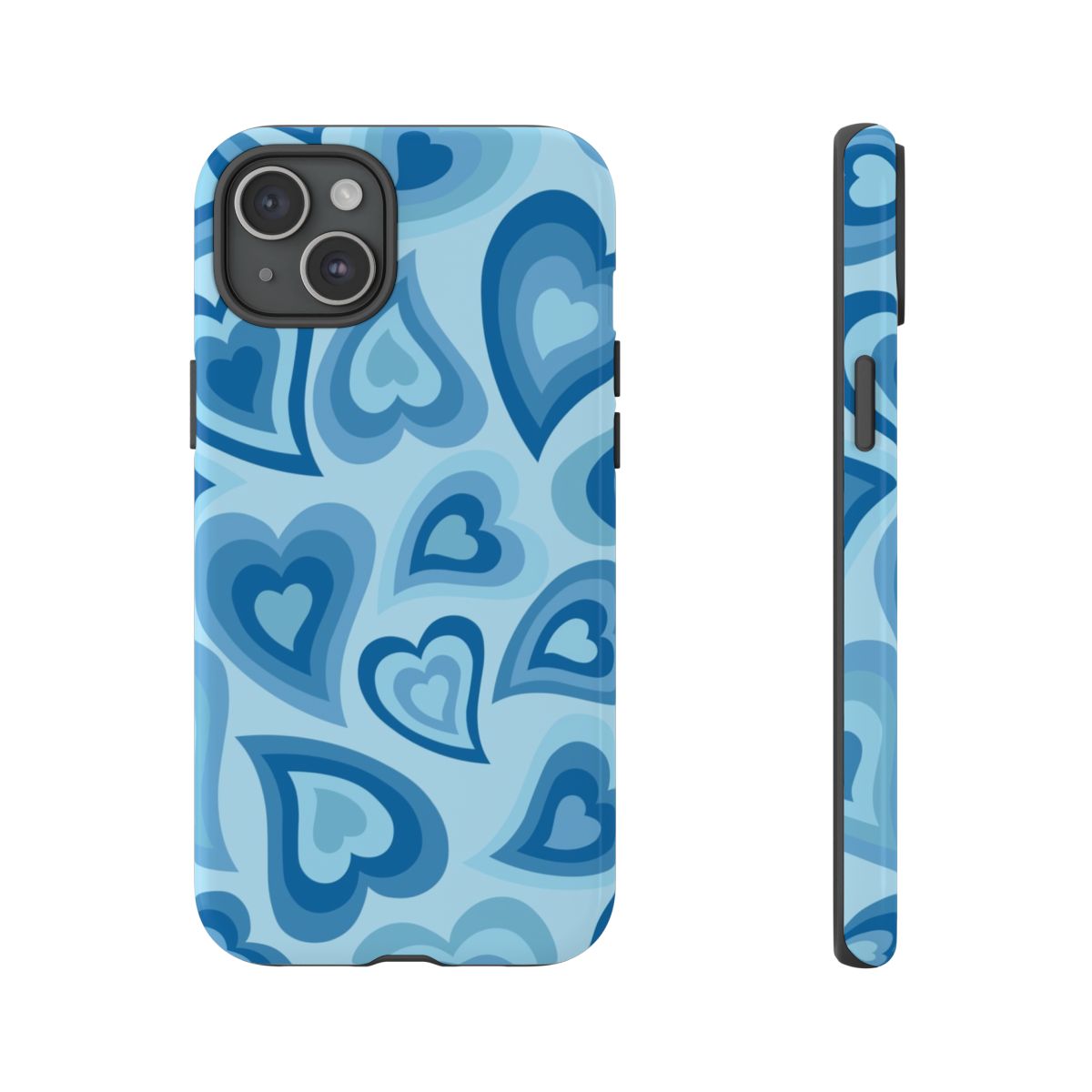 Blue Hearts - Trippy Patterns Phone Case