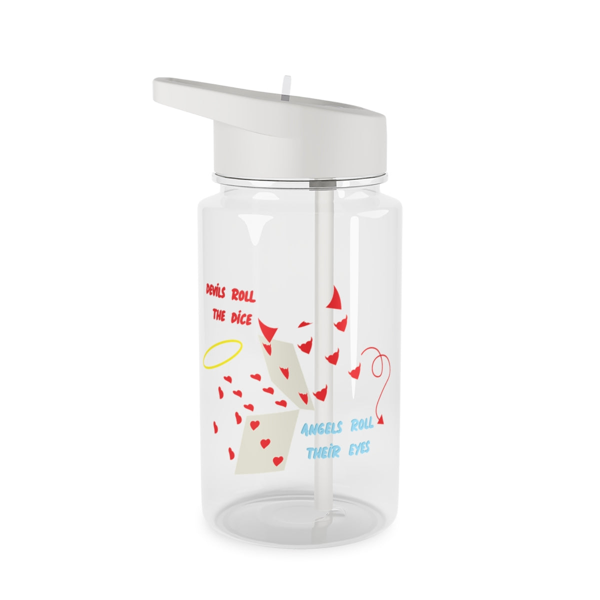 Devils Roll The Dice - Taylor Clear Water Bottle