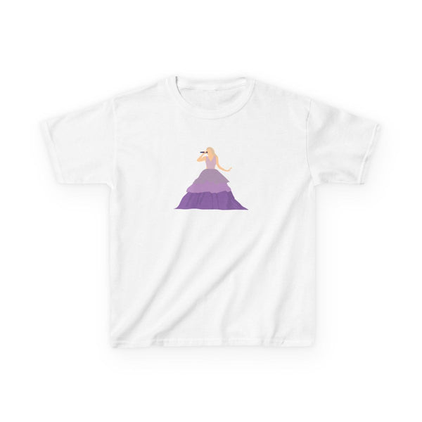 Purple Dress - Taylor Kids T-Shirt White Front