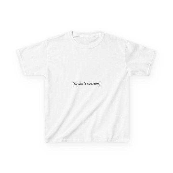 Personalised Taylor's Version Kids T-Shirt White Front