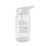 TLOAS Bedazzled Writing Clear Water Bottle 2