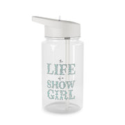 TLOAS Bedazzled Writing Clear Water Bottle 1