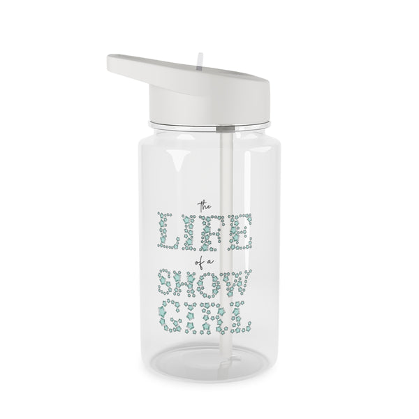 TLOAS Bedazzled Writing Clear Water Bottle