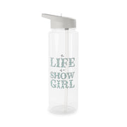 TLOAS Bedazzled Writing Clear Water Bottle 6