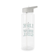 TLOAS Bedazzled Writing Clear Water Bottle 7