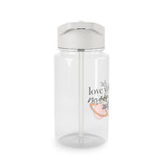 Love You To The Moon And Saturn Clear Water Bottle 3