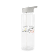 Love You To The Moon And Saturn Clear Water Bottle 7
