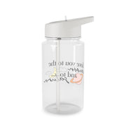 Love You To The Moon And Saturn Clear Water Bottle 2