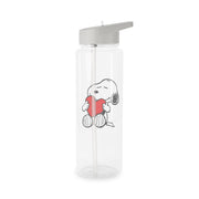 Snoopy - Valentine's Day Clear Water Bottle 7