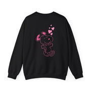 Cartoon Beagle Valentine Hearts Pattern Sweatshirt 6