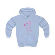 Cartoon Beagle Valentine Hearts Pattern Kids Hoodie 7