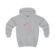 Cartoon Beagle Valentine Hearts Pattern Kids Hoodie 3
