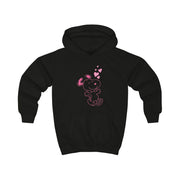 Cartoon Beagle Valentine Hearts Pattern Kids Hoodie 5