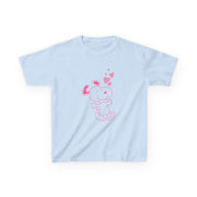Cartoon Beagle Valentine Hearts Pattern Kids T-Shirt 7