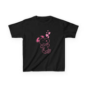 Cartoon Beagle Valentine Hearts Pattern Kids T-Shirt 5