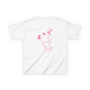 Cartoon Beagle Valentine Hearts Pattern Kids T-Shirt 2