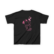 Cartoon Beagle Valentine Hearts Pattern Kids T-Shirt 6