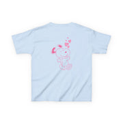 Cartoon Beagle Valentine Hearts Pattern Kids T-Shirt 8