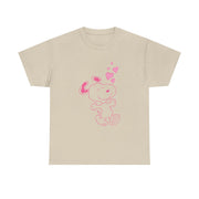 Cartoon Beagle Valentine Hearts Pattern T-Shirt 7