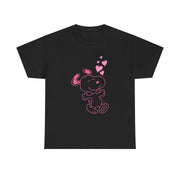 Cartoon Beagle Valentine Hearts Pattern T-Shirt 5