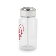 Be Mine Stripey Clear Water Bottle 4