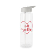 Be Mine Stripey Clear Water Bottle 7