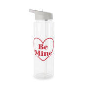 Be Mine Stripey Clear Water Bottle 6