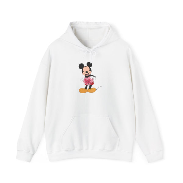 Mickey's Gift Valentine's Hoodie White Front
