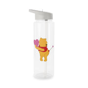 Cupid Pooh Valentine's Clear Water Bottle 6