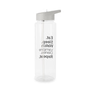 Eat Sleep Watch VPD Repeat Clear Water Bottle 7