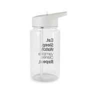 Eat Sleep Watch VPD Repeat Clear Water Bottle 2