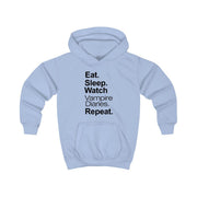 Eat Sleep Watch VPD Repeat Kids Hoodie 5