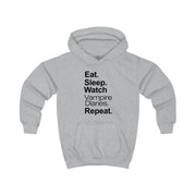 Eat Sleep Watch VPD Repeat Kids Hoodie 3
