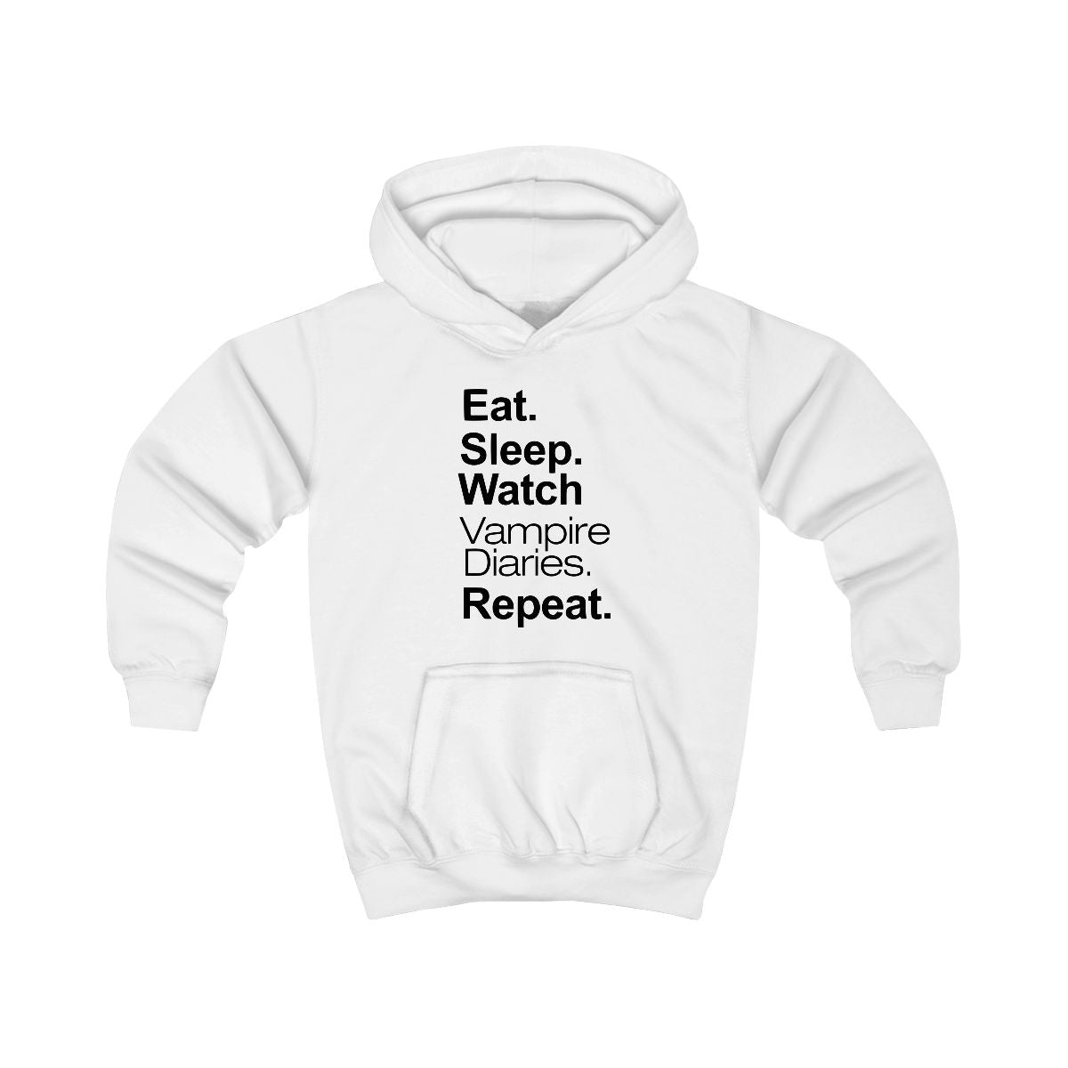 Eat Sleep Watch VPD Repeat Kids Hoodie