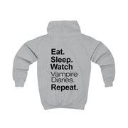 Eat Sleep Watch VPD Repeat Kids Hoodie 4