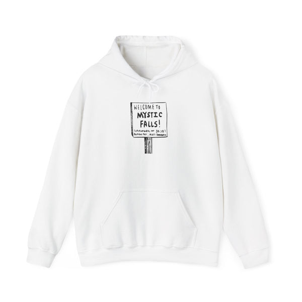 Welcome to Mystic Falls - VD Hoodie White Front
