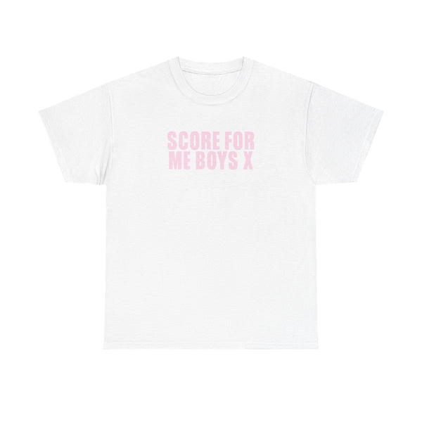 Score For Me Boys T-Shirt White Front