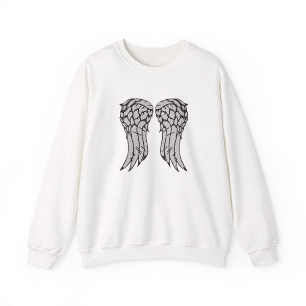 Daryl's Wings - TWD Sweatshirt White Front