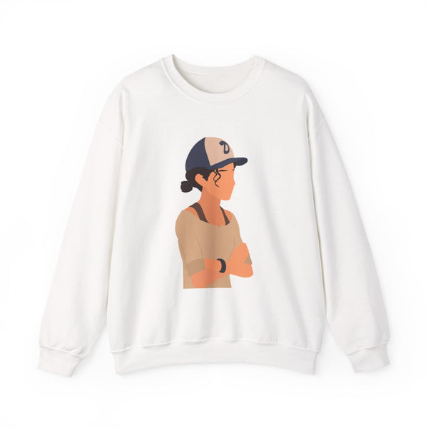 Clementine Faceless - TWD Sweatshirt White Front
