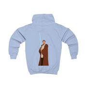 Kenobi Blue Lightsaber Kids Hoodie 6